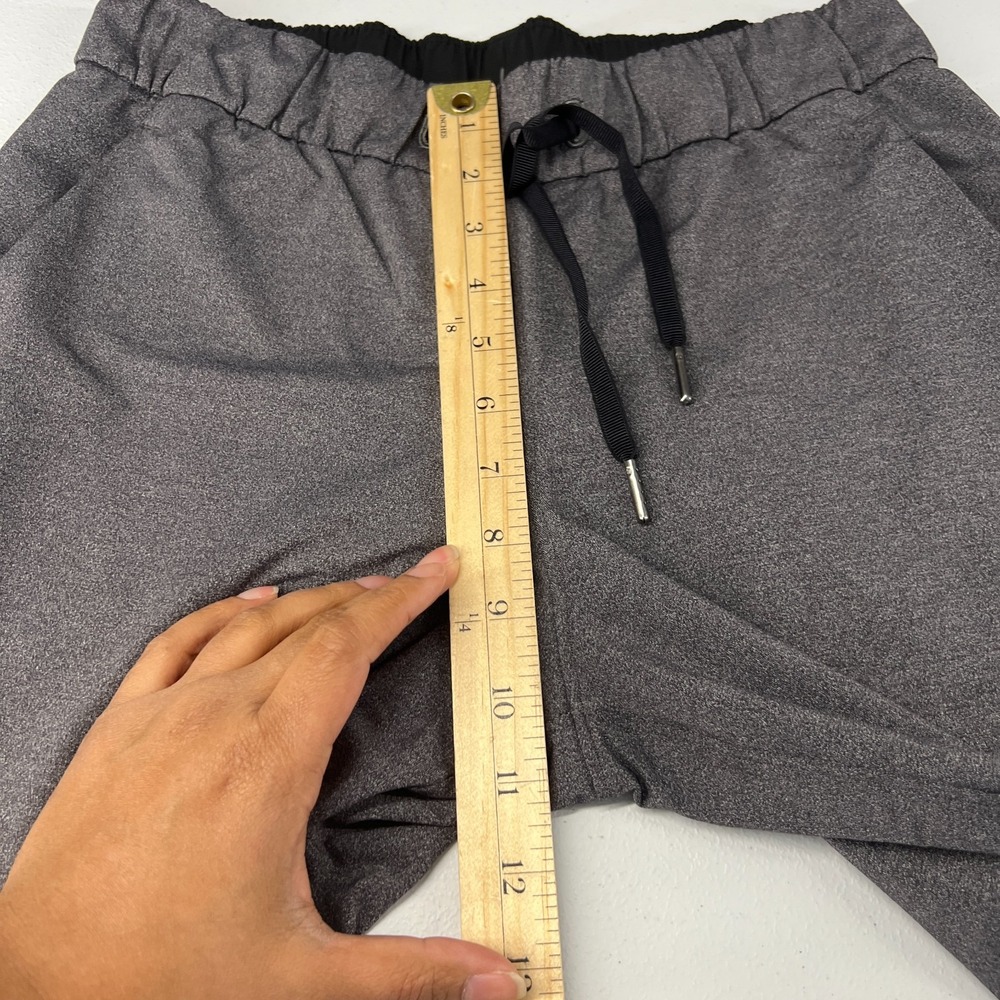 Lululemon On The Fly Ankle Pants Womens 6 Gray Stretch High Rise Drawstring - Picture 13 of 16